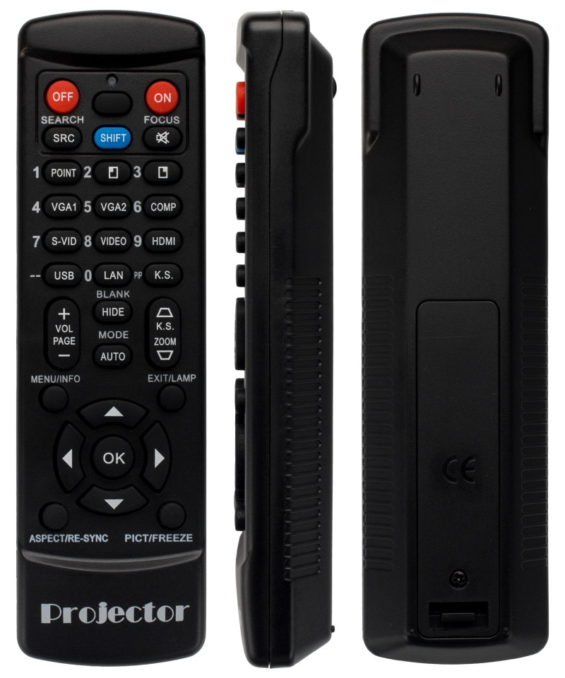Fujitsu SCENICVIEW XP70 replacement remote control for projector
