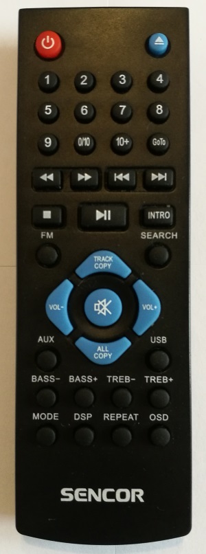 Sencor SMC603 replacement remote control different look