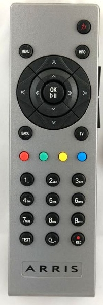 Arris VIP1003 replacement  remote control IR