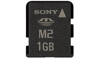 SONY MS-A1GU2/K Card Memory Stick Micro 1GB with reduction USB