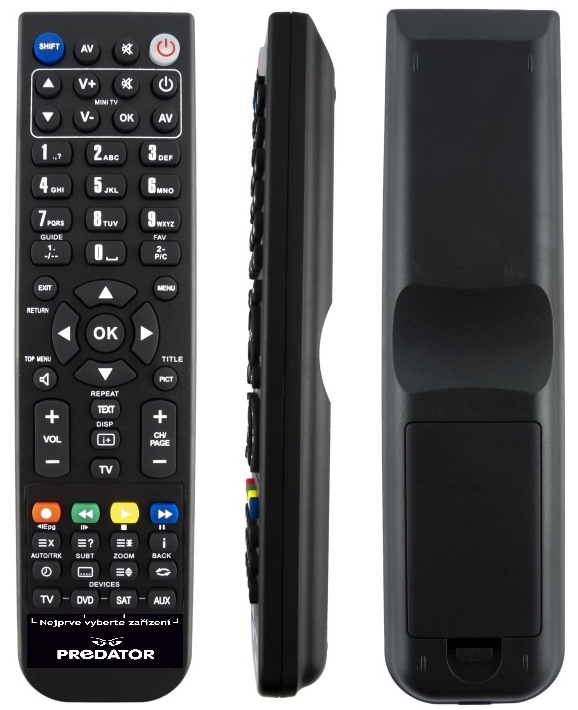 Remote control for 4 devices - themselves programmed your device using a PC