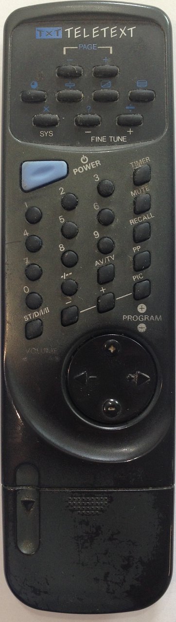 Tesla L-5401AT, L-5402AT, L-5403AT, L-5404BT, L5401, L5402, L5403, L5404 replacement remote control different look