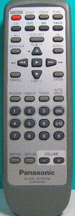 Panasonic EUR646468 replacement remote control different look