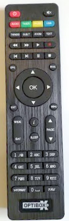OPTIBOX ZEBRA MINI SE replacement remote control different look