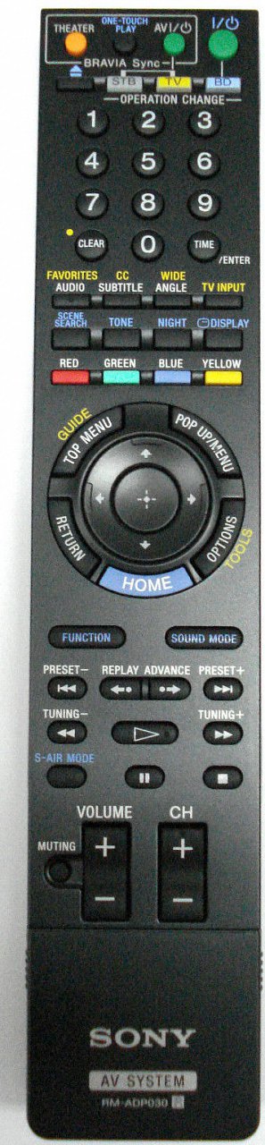 Sony RM-ADP030 replacement remote control different look