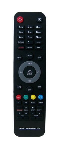 Golden media GM8060 replacement remmote control different look