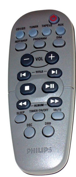Philips FW-M35 replacement remote control different look  994000001189
