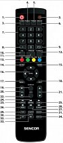 Sencor SLE3209M4, SLE3209, SLE39F09M4  original remote control