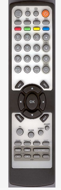 Tatung Decca V27MMCX-E01 replacement remote control different look