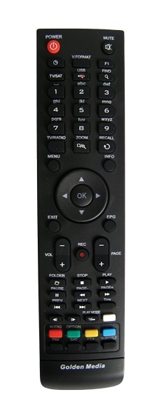 Golden Media S-BOX 980 CRCI HD replacement remote control different look