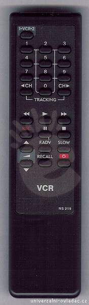 Finlux  VCR - VR2008, VR2009 replacement remote control coipy
